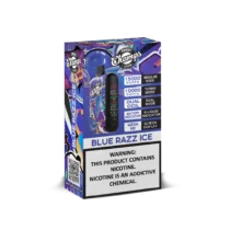 Champs Vape Blue Razz Ice Disposable Device - 10,000 to 15,000 Puffs, Dual Coil