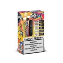 Champs Disposable Vape Mango Berries - 10,000 to 15,000 Puffs, Dual Coil